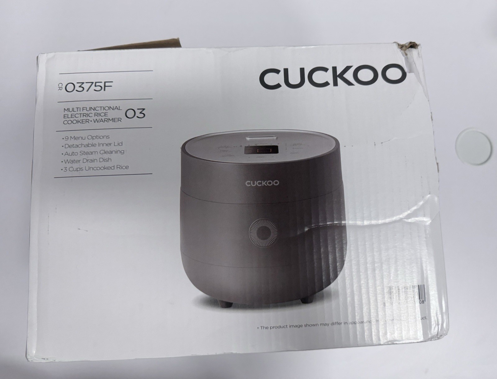 CUCKOO Rice Cooker 3 Cup Uncooked / 6 Cup Cooked,Non-Stick I