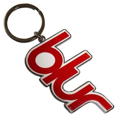 Blur Band Logo Keychain Red One Size