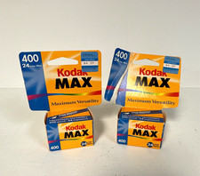 Kodak MAX 35mm Color Print Film 400 ISO 24 Exp Lot of 4 MPN 822 073 A2
