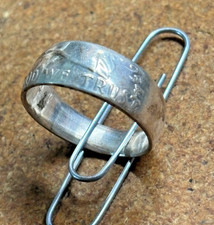 Vintage 1954 Franklin silver Half Dollar MENS COIN RING size 11