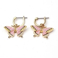 Swarovski Pink Monarch Butterfly Earrings 138884322
