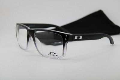 NEW OAKLEY OX8156-0656 HOLBROOK BLACK CLEAR FADE AUTHENTIC EYEGLASSES 56-18