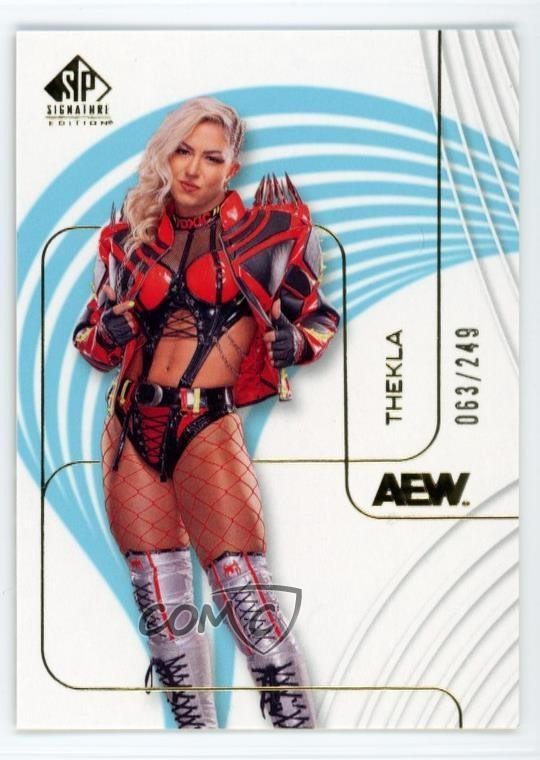 2026 Upper Deck AEW SP Signature Edition 63/249 Thekla #81 Rookie RC 0r3k