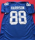 Marvin Harrison Indianapolis Colts # 88 Autographed Blue Football Jersey JSA COA