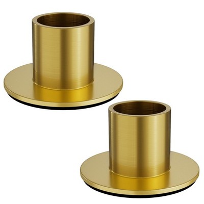 2 Pcs Brass Candle Holder - Elegant Taper Candle Holders, Classic Brass Candl...