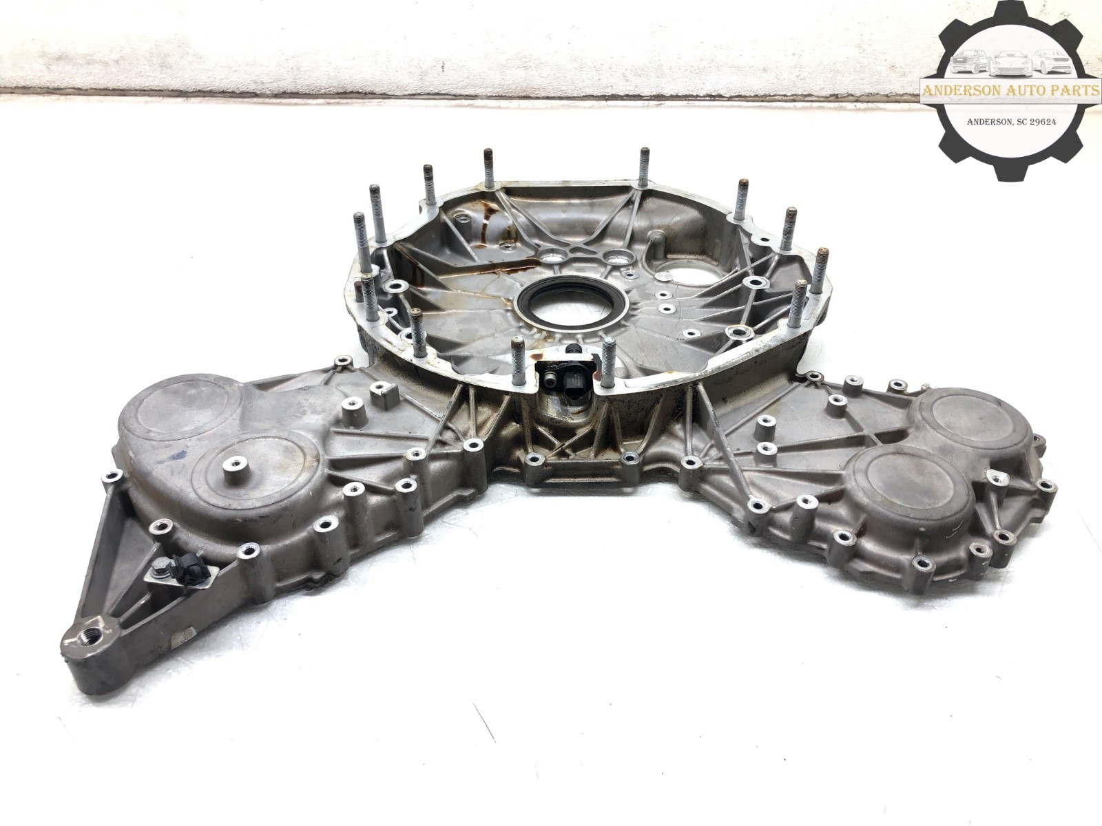2014-2017 MASERATI QUATTROPORTE 3.8L V8 ENGINE REAR TIMING COVER PLATE OEM