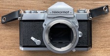Nikon Japan Nikkormat FT 4207170- F Mount Silver Film 35mm Camera Body Untested
