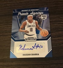 2024-25 Panini NIL UCONN Private Signings Hassan Diarra #HD AUTO UConn RC