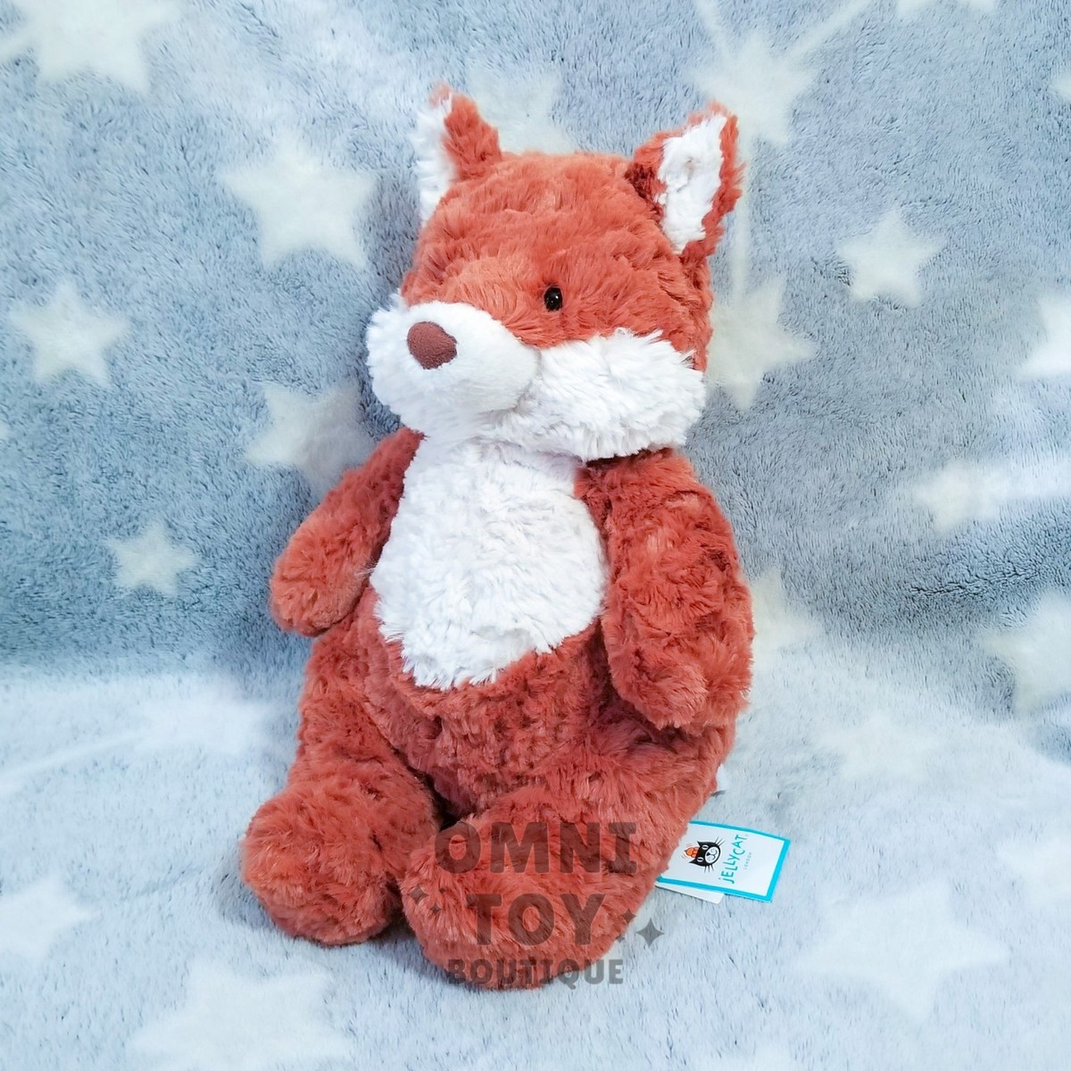 AUTHENTIC NWT Jellycat MORTIMER FOX Plush Toy Gift- Retired - FAST