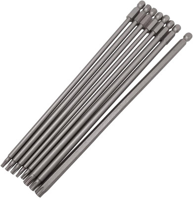 8Pcs 200Mm/7.9'' Long Torx Head Screwdriver Bit Set Magnetic Tamper Proof Securit