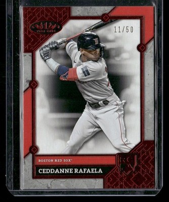 2024 Topps Tier One #80 Ceddanne Rafaela Red Foil #11/50