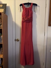 David s Bridal Women's Cherry Red Formal Dress Size 4