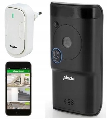WIRELESS VIDEODOMOFON Video SMART ALECTO HOME WiFi LAN Wasserdicht