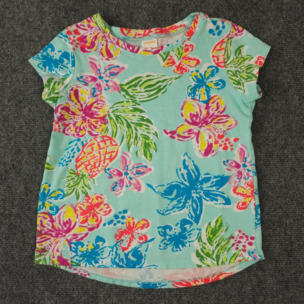 Débardeur à Rayures Fille Gymboree - Fleurs Volants - Été - Très Bon état