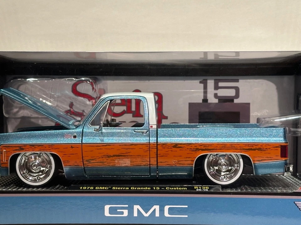 M2 MACHINES 1:24 SCALE, 1976 GMC SIERRA GRANDE 15 CUSTOM, R136 25-10 - Image 2 of 4
