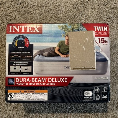 Brand new Intex Dura-Beam Deluxe Airbed essential rest raised Twin size
