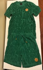 Nike Jordan Fuel Up, Cool Down Big Kids' Terry 2Pc Shirt Shorts Set Sz L 12/13