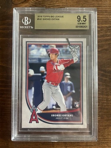 Shohei Ohtani RC Rookie Card BGS 9.5 Gem Mint 2018 Topps Big League #141 Rare