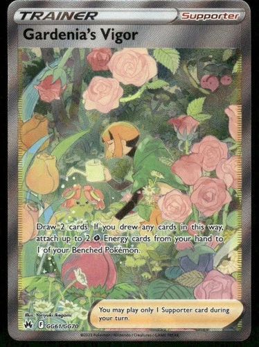 Pokemon Cards Gardenia's Vigor GG61/GG70 Crown Zenith Galarian Gallery NM
