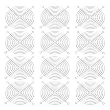 120mm Fan Finger Grill, 12 Pack Metal Grill Protector Guard Fan Protective Co...
