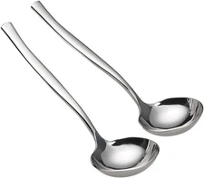 Idotry 2-Piece Stainless Steel Gravy Soup Spoon, Ladle Soup, Small... 