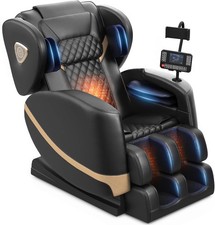 Premium Full Body Heat Massage Chair Zero Gravity with Bluetooth Touchscreen