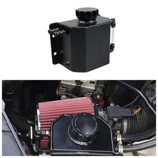 1l Aluminum Radiator Coolant Overflow Bottle Recovery Water Tank Reservoir Black