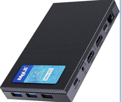 MeLE Quieter SE Grade Mini PC Intel Celeron N150 8GB RAM 128GB SSD Fanless NO OS