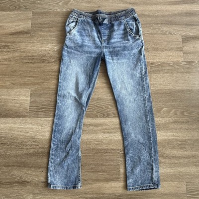 Cat & Jack Jogger Denim Pants Blue Youth Boys 16