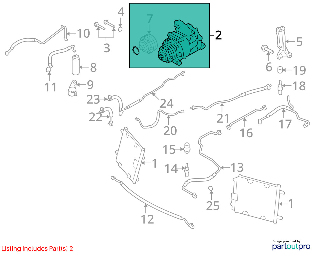 AC Compressor Fits 08-13 AUDI R8 4700227
