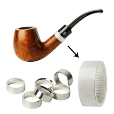 1 Pcs Decoration Copper Ring for Tobacco Pipe Silver Metal Hoop Dia 12*14*5mm