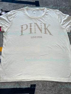 NEW Victoria's Secret PINK Campus Slub Tee Shirt EXTRA LARGE XL VS OVERSIZED