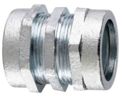 CPR23 - Crouse-Hinds 1'' Rigid No-Thread Conduit Compression Coupling, Malleable