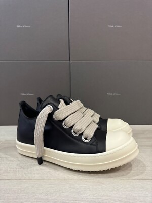 RICK OWENS RAMONE JUMBO LOW 'BLACK/MILK' 41 | eBay