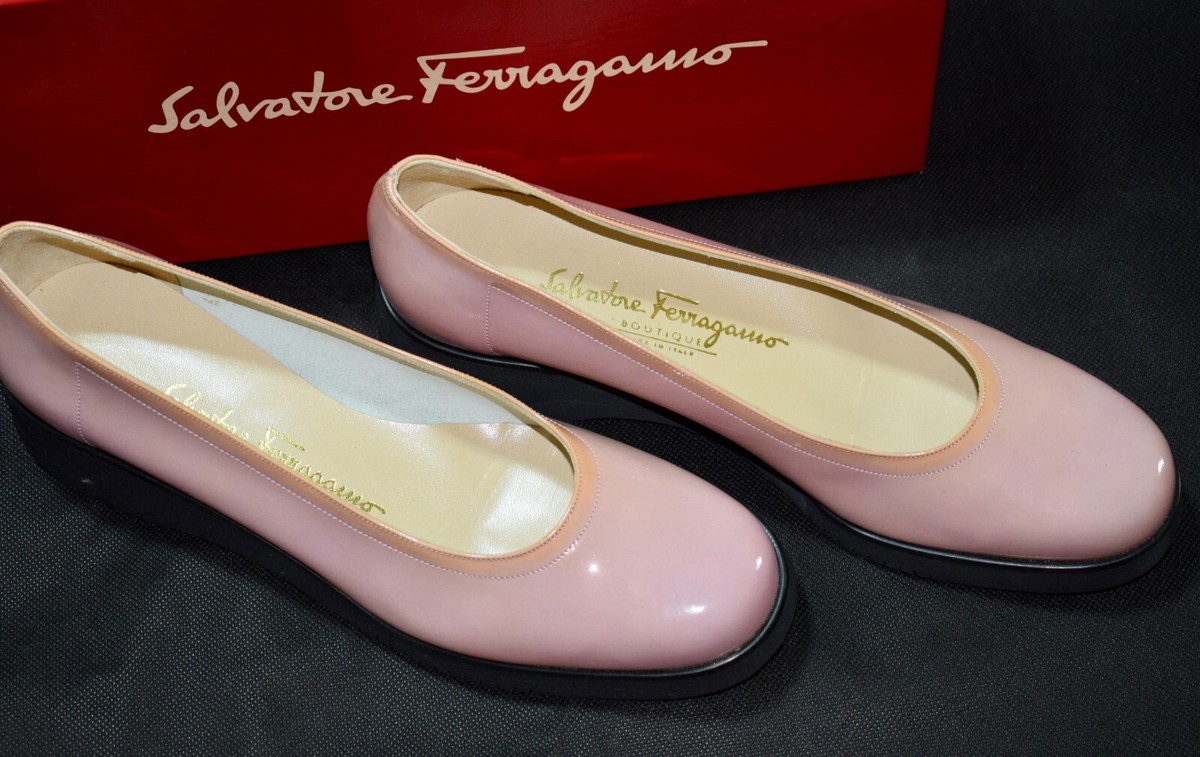 Pink Ballerine Ferragamo Buy Ferragamo New Vara Plate Ballet Flat