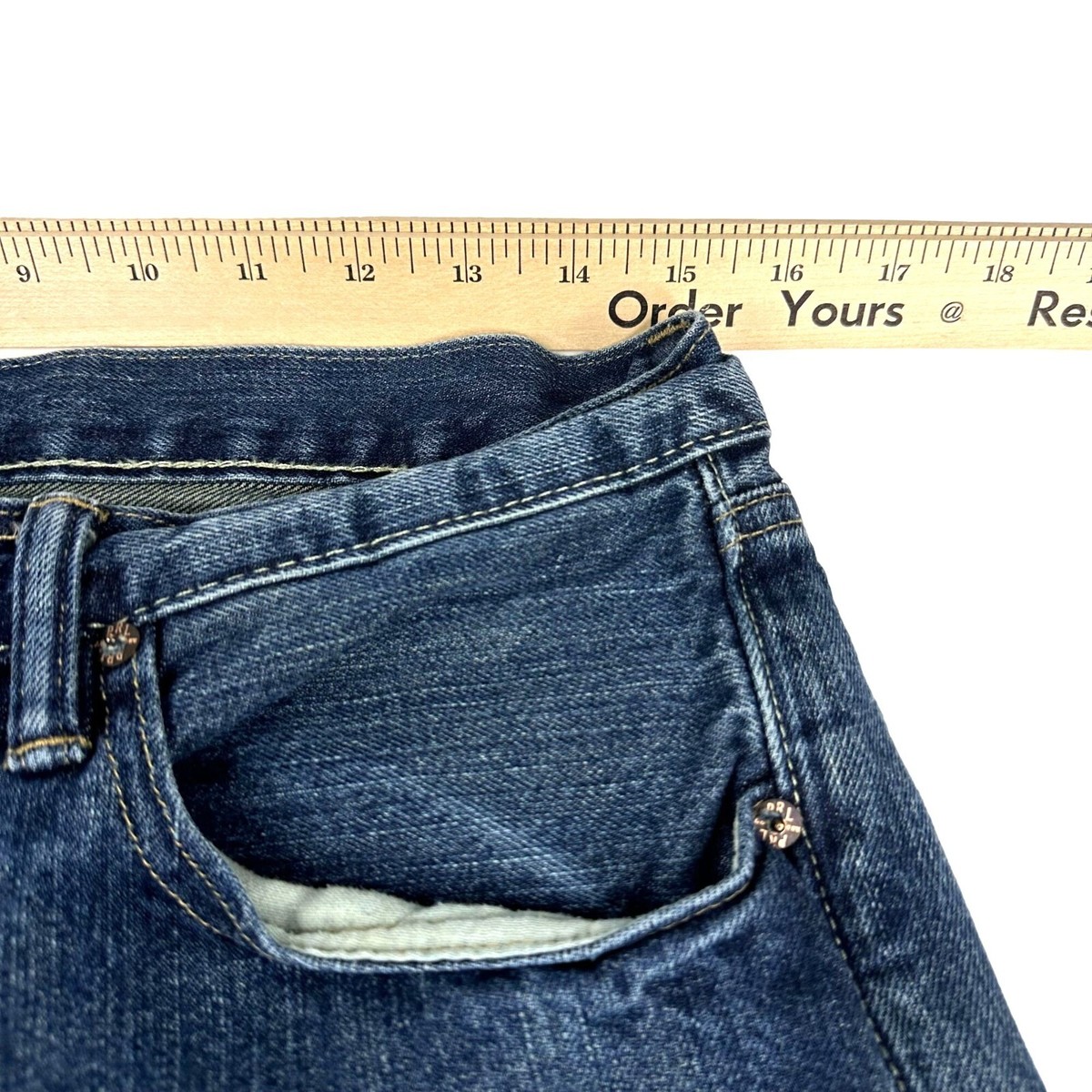 Polo Ralph Lauren Jeans Mens 33x30 381 Slim Straight Blue Denim