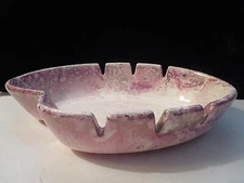 RARE VINTAGE 1950's PINK MIST SANTA ANITA WARE California KIDNEY SHAPE ASHTRAY