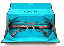 FYSH UK 3473 Women's Eyeglass Frame 987 Burgundy 52017-135 Optical Metal EUC