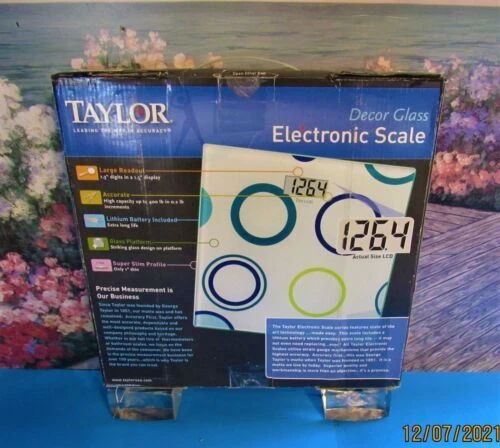 Balanza de Baño Taylor Multicolor