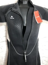 Abahub 2/3mm Women Shorty Wetsuits Back Zip Spring Suit Black Size Large, NWT