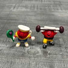 Vintage Kool-Aid Man Promotional PVC Mini Figures Kraft General Foods Set Of 2