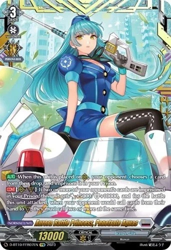 Aurora Battle Princess, Penetrate Aquas D-BT10 FFR Vanguard Dragon Masquerade - Picture 1 of 1
