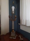 Vintage Italian Lead Cut Crystal&Marble Candelabra Lamp Rococo Hollywood Regency — photo 5