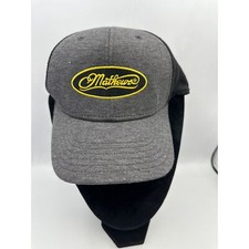 Mathews Baseball Cap America Gray Black Polyester Cotton Blend Adjustable Size