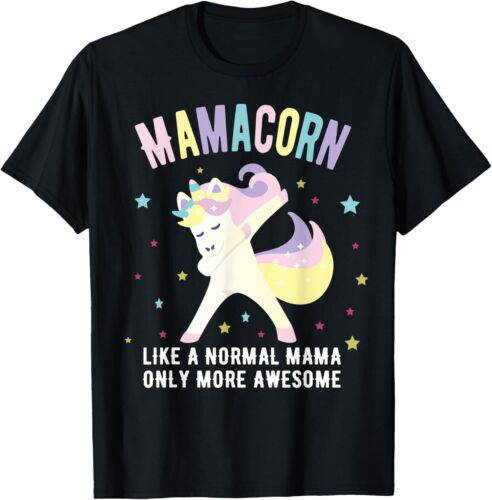 T-Shirt Mamacorn Like a normal Mama only genial lustig Einhorn Mama - Bild 1 von 3