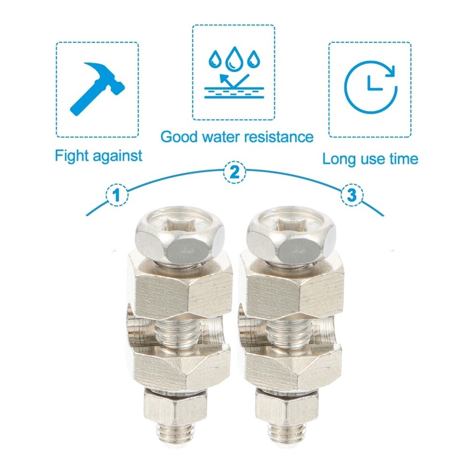 2 Pcs Protection Grounding Clamp Solar Panel Lug Wire Cable Clips eBay