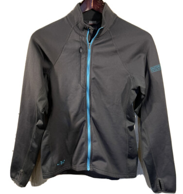 Outdoor Research OR Womens Small Radiant Hybrid Athletic Jacket Fleece Gray  Blue