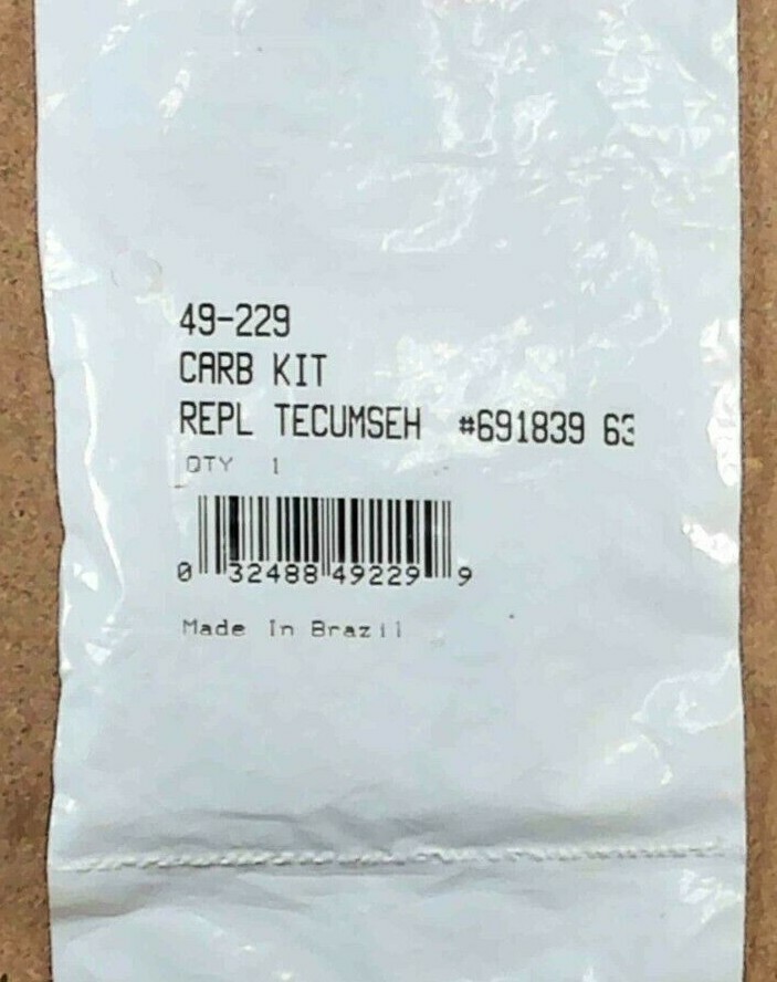 Oregon 49-229 Replacement Kit Carburetor Tecumseh 631839 631584