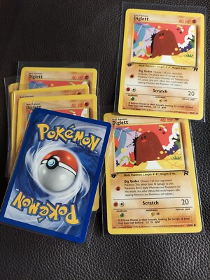 2000 pokemon cards.diglett first edition. great condition | eBay