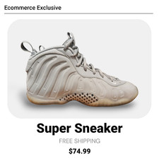 Size 6 GS - Nike Little Posite One Premium Mid Wolf Grey